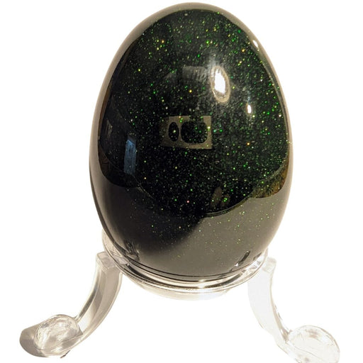 Crystal Classics Crystal Egg Goldstone Green Crystal Egg EM48