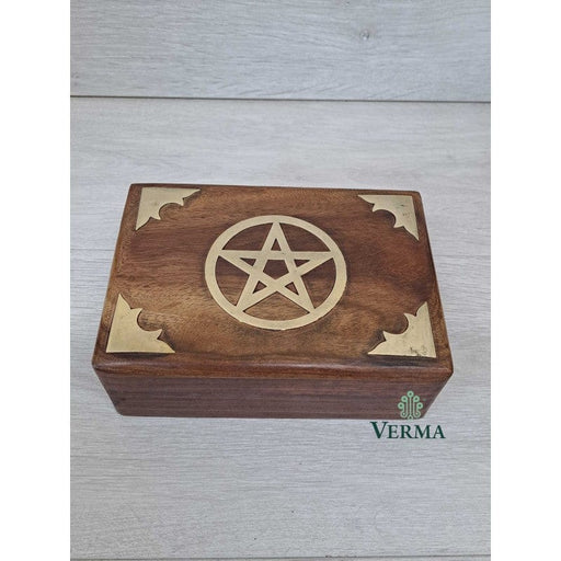 Verma Enterprises Pentagram Wooden Box 167-NA