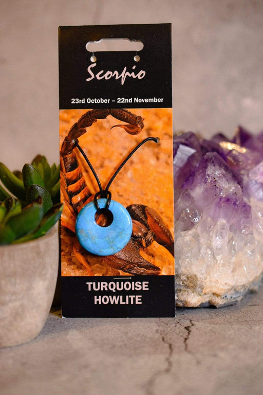 Crystal Classics Birthstone Jewellery Scorpio Turquoise Howlite Agogo NZ50