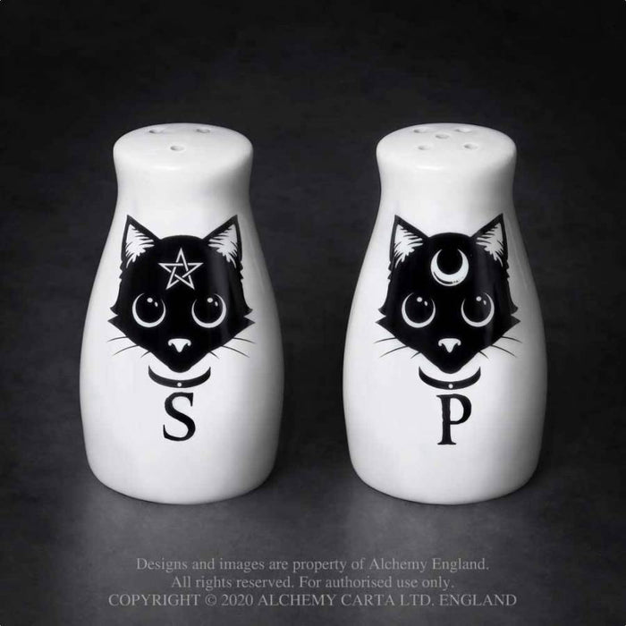 GOLDENHANDS Salt and pepper pot Cats Salt and Pepper Pots By Alchemy MRSP3