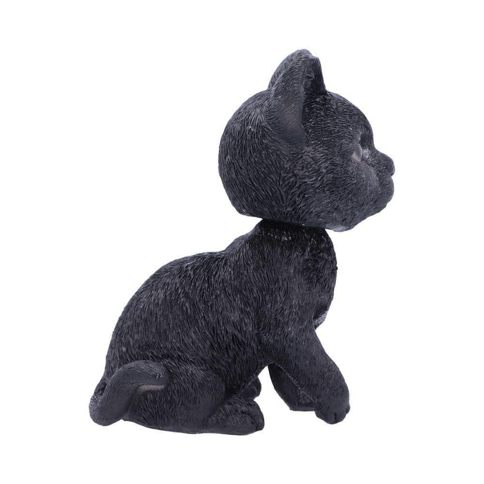 Nemesis Now Cat Figurine Bob Cat Bobblehead Black Feline Figure U4768P9