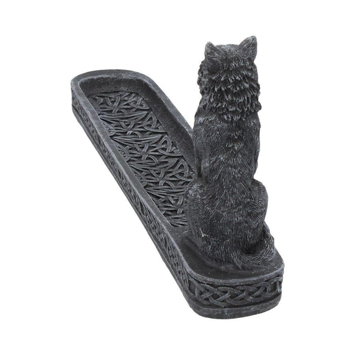 Nemesis Now Incense Stick Holder Catching The Scent Obsidian Wolf Incense Stick Holder C0854C4