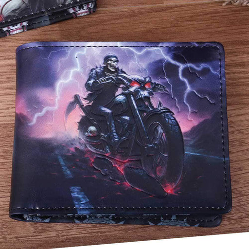 Nemesis Now Wallet Hell On The Highway Skeleton Biker Motorcycle Wallet By James Ryman B4330M8 W8