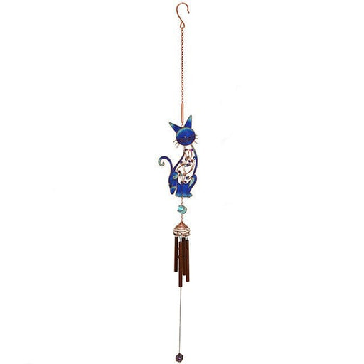 Something Different Wholesale Blue Cat Windchime WC_44316