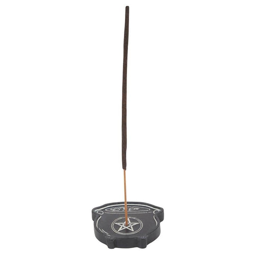 Something Different Wholesale Incense Holders Resin Cauldron with Pentagram Incense Holder FI_23131