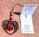 Wild Things Hanging Crystal January Angel Wing Heart Rainbow Maker Hanging Decoration with Swarovski® Crystal 5200-GT
