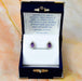 Zilver Designs Silver Jewellery Amethyst Drop Crystal Cubic Zirconia Surround Solid 925 Sterling Silver Stud Earrings E4377