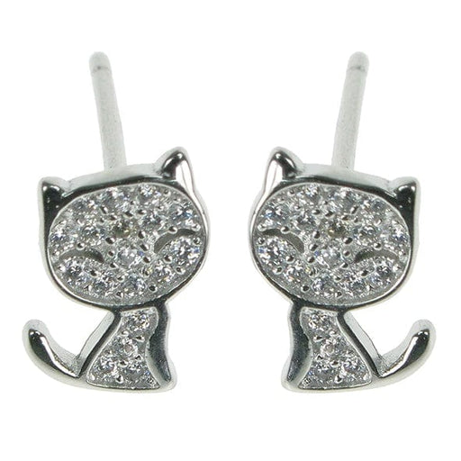 Zilver Designs Silver Jewellery Cat Cutie Studs SE4560