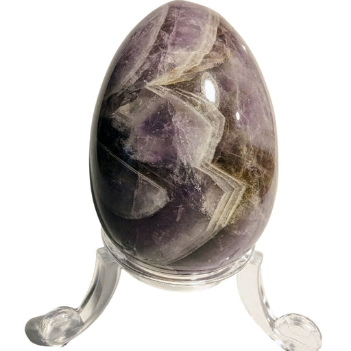 Crystal Classics Crystal Egg Amethyst Chevron Crystal Egg EM39
