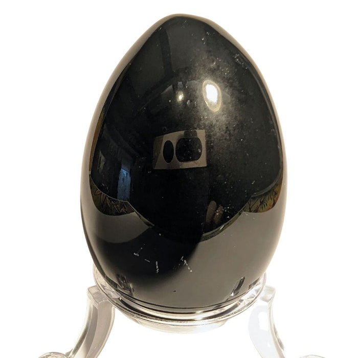 Crystal Classics Obsidian Black Crystal Egg EM82