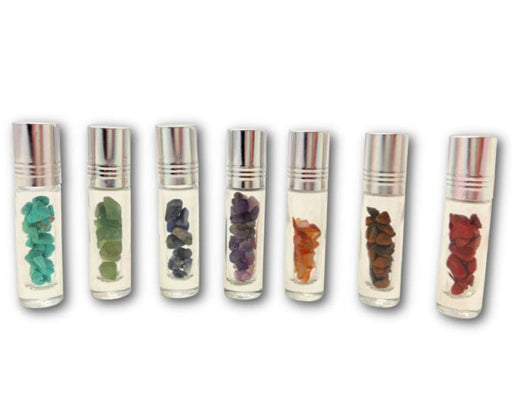 Crystal Magick 7 Chakra Crystal Essential Oil Roller MIXEOR-7