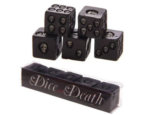 Crystal Magick Black Skull Dice SK200