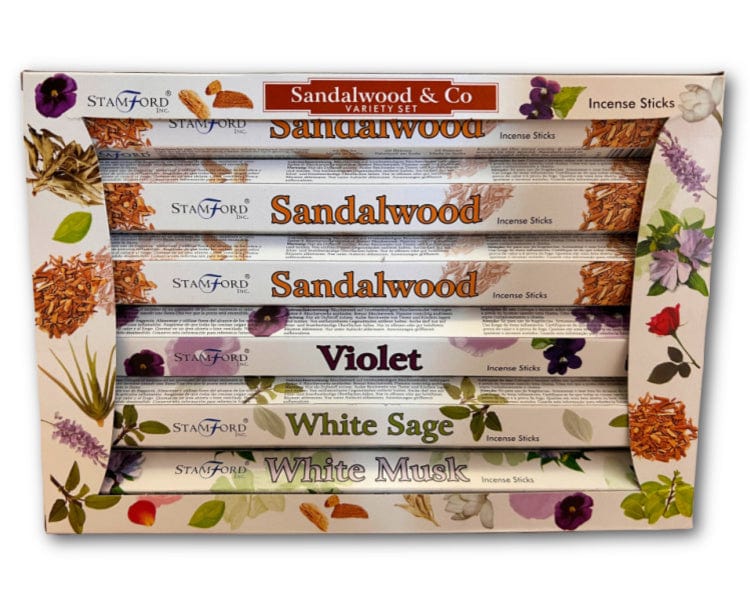 Crystal Magick Sandalwood & Co Incense Stick Gift Set By Stamford 37328