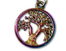 Crystal Magick Titanium Aura Tree Of Life Necklace JF-TOL-1