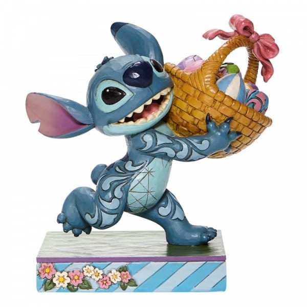 Enesco Bizarre Bunny Stitch Running off with Easter Basket 6008075