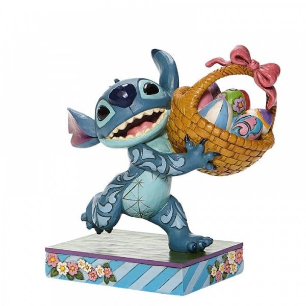 Enesco Bizarre Bunny Stitch Running off with Easter Basket 6008075