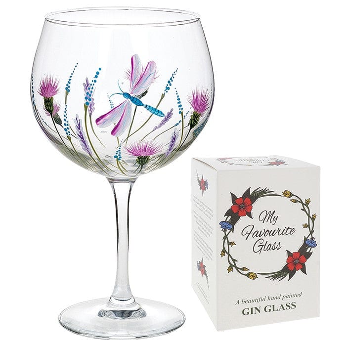 Joe Davies Dragonfly Jennifer McAteer Garden Gin Glass JM006