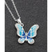 Joe Davies Elegant Butterfly Necklace Blue 204580