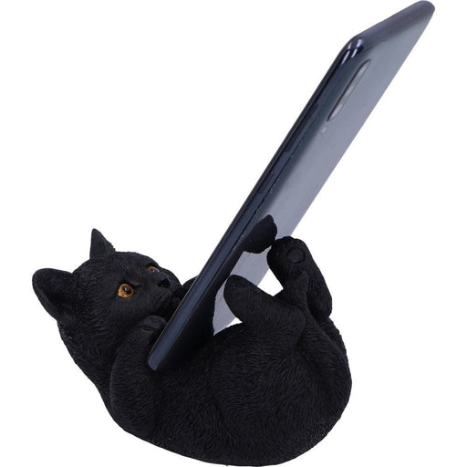NEMESIS NOW Familiar Helper Black cat Mobile Phone Holder 12.5cm U6694A24