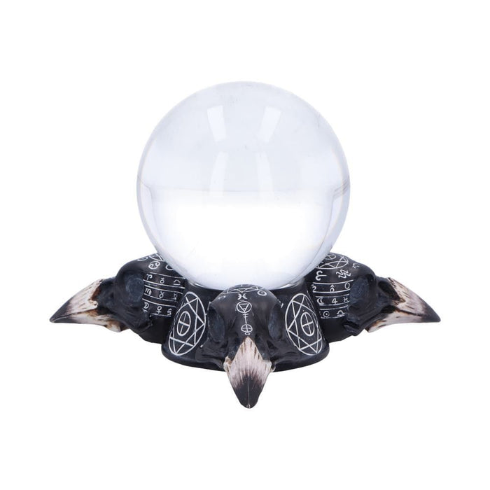 NEMESIS NOW Gothic Raven Crystal Ball and Holder 15cm D6770A24
