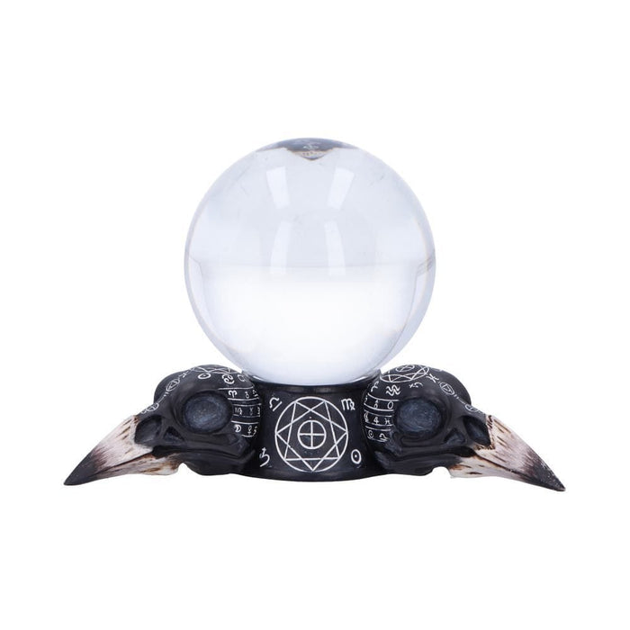 NEMESIS NOW Gothic Raven Crystal Ball and Holder 15cm D6770A24