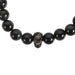 Something Different Wholesale Black Obsidian Skull Bracelet MT_23824