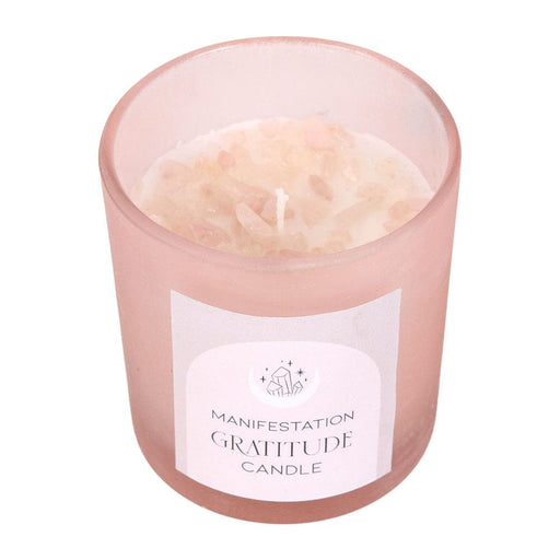 Something Different Wholesale Gratitude Wild Rose Crystal Chip Candle MG_97122