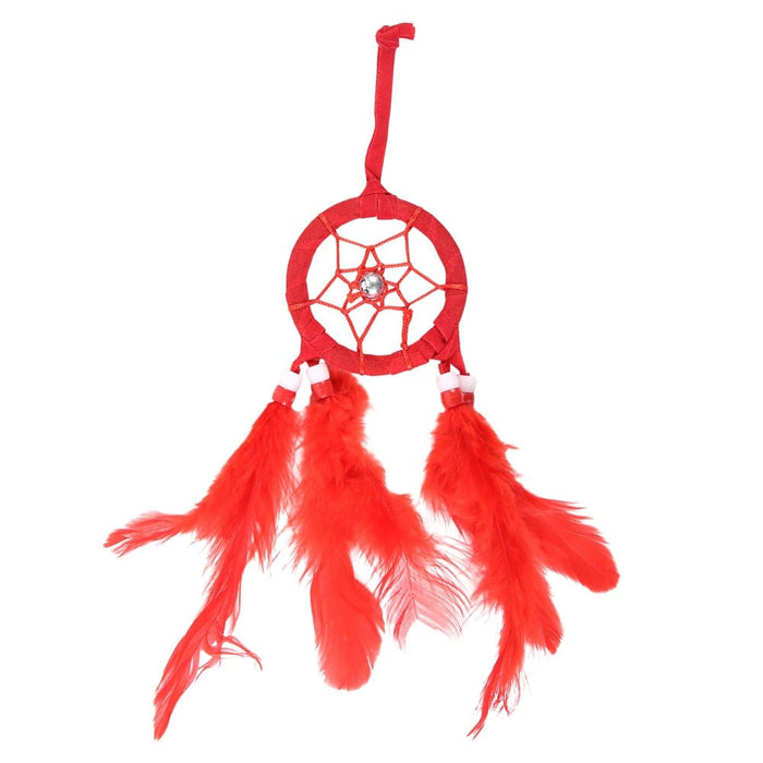 Something Different Wholesale Red Mini Dream Catcher DC_73623