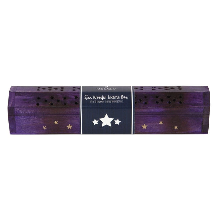 Something Different Wholesale Star Wooden Bergamot Incense Box Set IS_05423