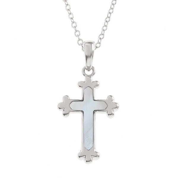 Talbot Fashions LLP Mother Of Pearl Cross Necklace TJ171