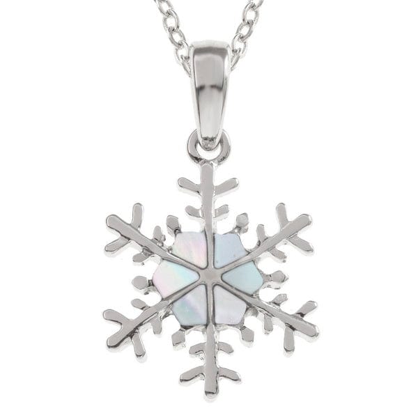 Talbot Fashions LLP Mother Of Pearl Shell Snowflake Necklace TJ631
