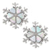 Talbot Fashions LLP Mother Of Pearl Shell Snowflake Stud Earrings TJ632