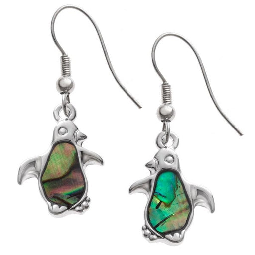 Talbot Fashions LLP Paua Shell Penguin Earrings TJ307