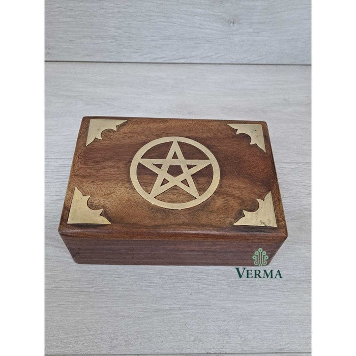 Verma Enterprises Pentagram Wooden Box 167-NA