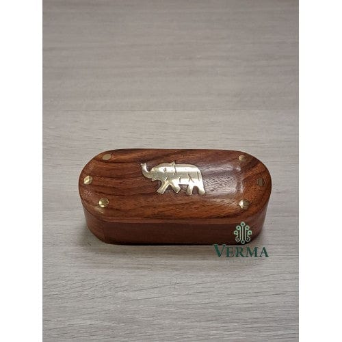 Verma Enterprises Small Oval Elephant Box 34-VE