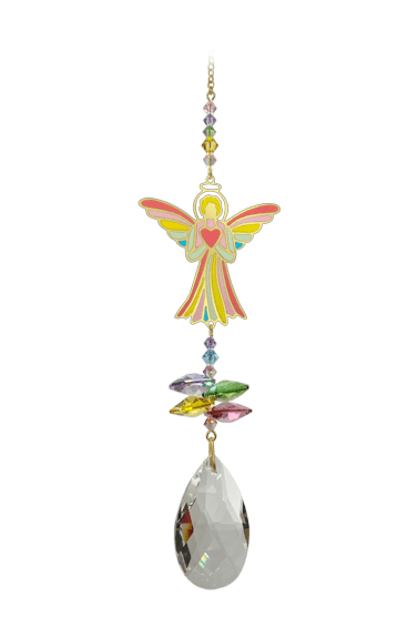 Wild Things Angel With Heart Confetti Window Jewels 8100-ANH-CON