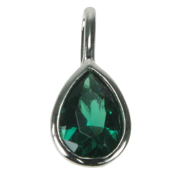 Zilver Designs Emerald Small Pear Pendant SP4659