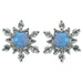 Zilver Designs Sky Opal Snowflake Studs SE4654