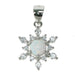 Zilver Designs Snow Opal Snowflake Pendant SP4651