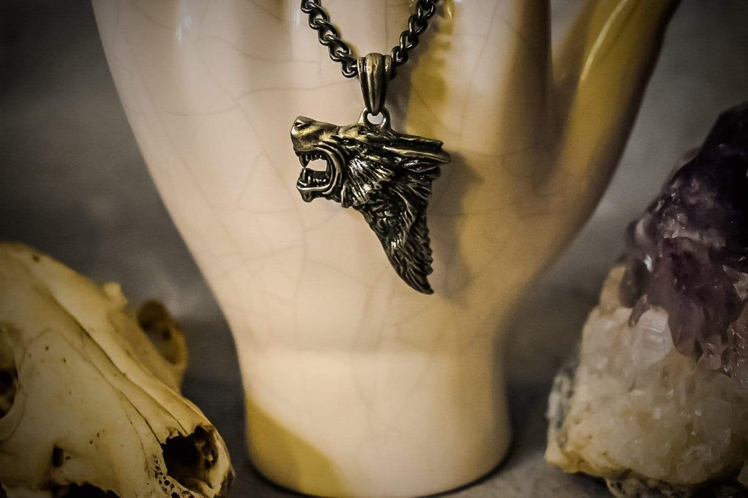 Alchemy Alchemy Gothic Jewellery Dark Wolf Pendant By Alchemy P833