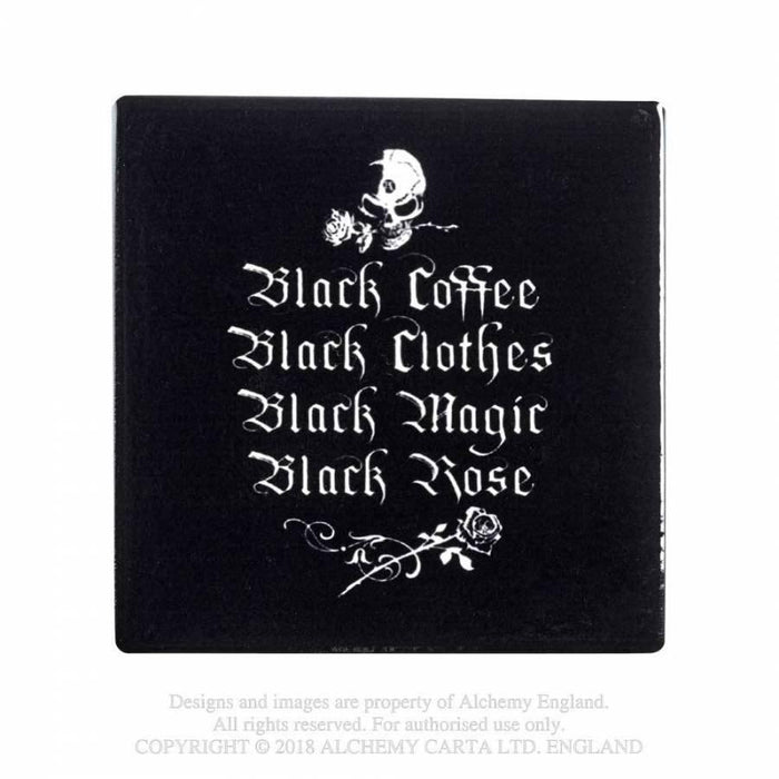 Alchemy Coasters Black Coffee Black Clothes... Individual Coaster By Alchemy CC10