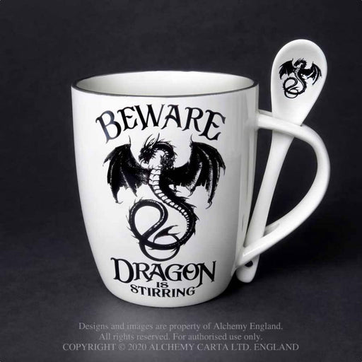 Alchemy Mug Dragon is Stirring: Mug and Spoon Set By Alchemy ALMUG14