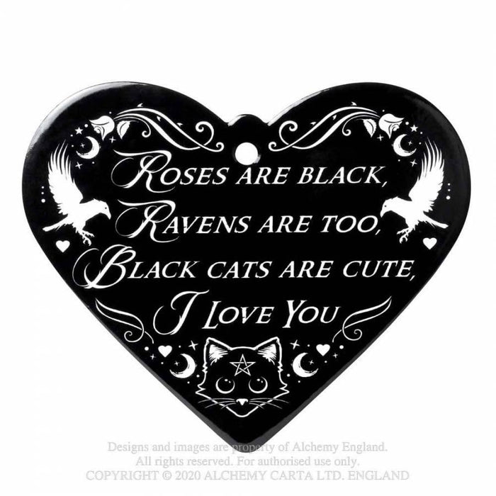 Alchemy Serving Trivets Roses Are Black Poetic Heart Trivet/Coaster By Alchemy CT11