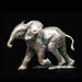 Art in Bronze Bronze Figurine Baby Elephant Running Butler & Peach Miniature Bronze Sculpture 974