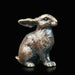 Art in Bronze Bronze Figurine Bunny Butler & Peach Miniature Bronze Sculpture 2065