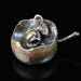 Art in Bronze Bronze Figurine Mouse in An Apple Butler & Peach Miniature Bronze Sculpture 2063