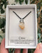 British Fossils Citrine Crystal Point Pendant PK287