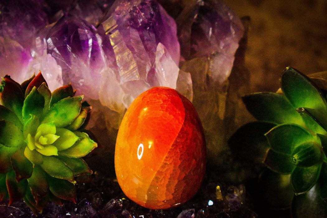 Crystal Classics Crystal Egg Agate Fire Crystal Egg EM42