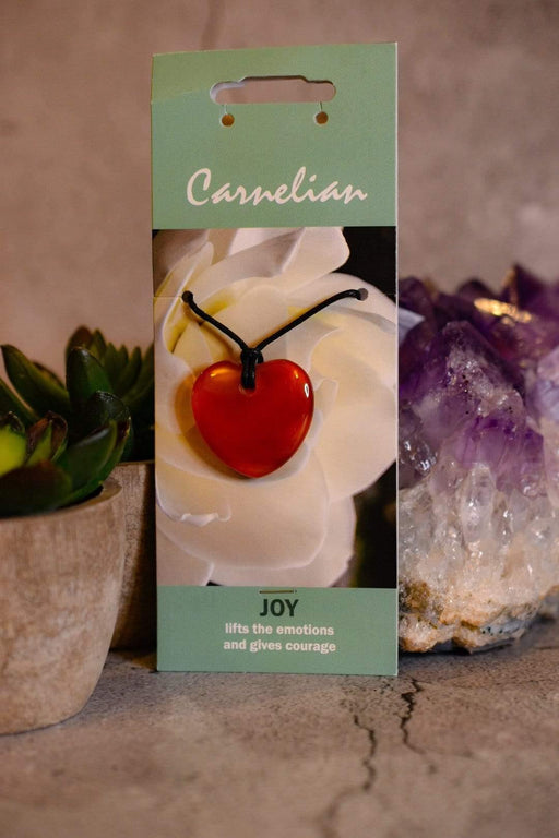 Crystal Classics Crystal Healing Jewellery Carnelian Gemstone Healing Pendant for Joy NG14