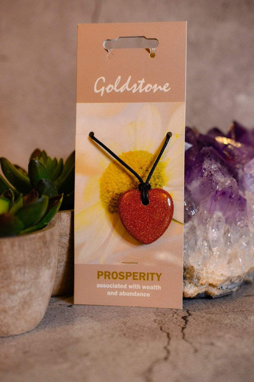 Crystal Classics Crystal Healing Jewellery Goldstone Gemstone Healing Pendant for Prosperity NG16